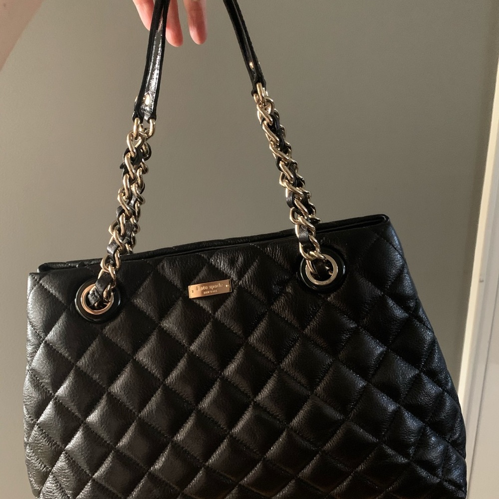 Kate Spade Women's Black Mary Anne Quilted Leather - Picture 6 of 6